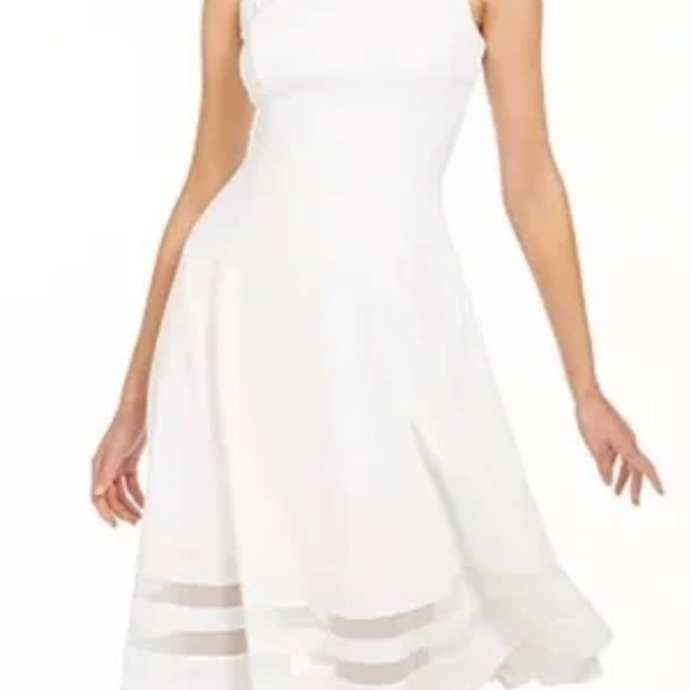 Calvin Klein White Midi Dress